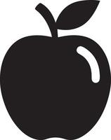 Icon Apple Simple Chalk Style Fruit and Vegetable Symbol vector