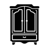 Armoire Icon Silhouette vector