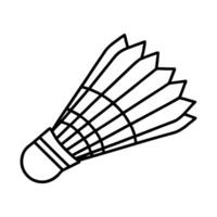 Badminton Shuttlecock Line Art vector