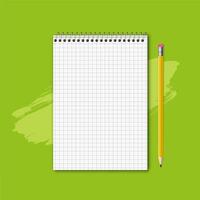 Blank Spiral Notebook Ready for Notes and Ideas vector