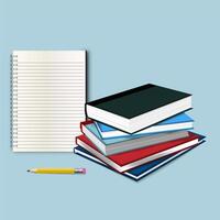 Blank Spiral Notebook Ready for Notes and books vector