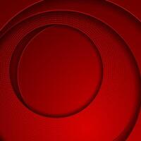 Red geometric circles with dotted lines abstract background vector