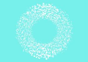 Blue shiny sparkling bokeh particles round element abstract background vector