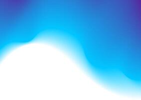 Blue smooth blurred liquid wave on white background vector