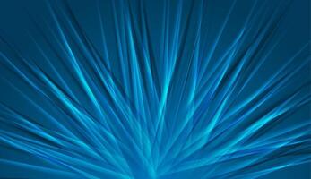 Vibrant blue abstract shiny rays modern tech background vector