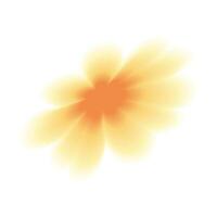 Blurred flower. White neon flower on white background in y2k style, nostalgia. isolated element vector