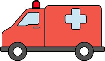 illustration of ambulance emergency vector