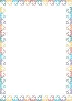 Roller Skates frame. Colorful design for players template. Frame with empty space for your text vector