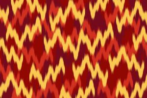 Red and Yellow abstract background. Ikat Pattern Design for Fabric, clothing, textile, wrapping, background, wallpaper, carpet, embroidery, print vector
