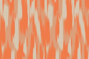 Abstract background Orange Ikat Pattern. Ikat Pattern Design for Background, clothing vector