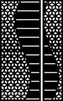 Geometric pattern decorative panel design for laser cut vector