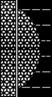 Geometric Patterned Design with Abstract Shapes and Decorative Elements vector