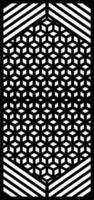 Geometric Cube Pattern Black and White Design vector