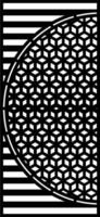 Geometric cube pattern design laser cutting vector