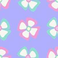 Multi-style floral garden pattern fabric with overlapping ruffles vector