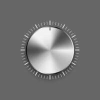Analog Metallic Nolume regulator control interface and volume scale vector