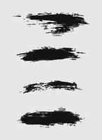 Dirty artistic design elements isolated on white background vector