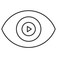 Viewer Outline icon vector