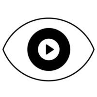 Viewer Solid icon vector