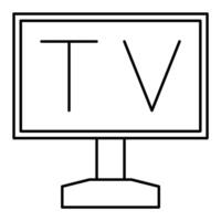Television Outline icon vector