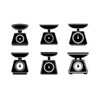 High-quality icon of a kitchen scale for food and cooking-related digital products vector