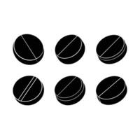 Round Pill Icon Graphic Design - Modern and Stylish File for Digital Use vector