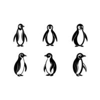 A cute and minimalist penguin icon for various digital projects. Perfect for web design, logos, and creative graphics with a modern, clean look vector
