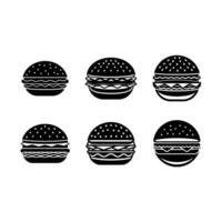 High-Quality Burger Icon Graphic Design File for Commercial Use vector