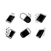 A high-quality design of an effervescent tablet icon perfect for digital and microstock products. Ideal for healthcare, pharmaceutical, and medical projects vector