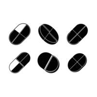 Half-Round Pill Icon Design - Modern Graphics for Digital Use vector