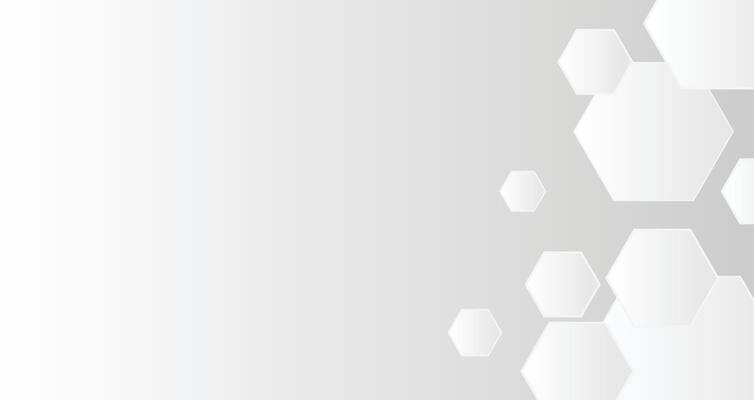 Abstract hexagon on gray background. Geometric business design