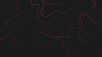 Abstract liquid linear topographic dark background vector