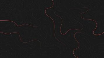 Linear abstract map style dark background vector