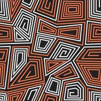 Abstract urban style seamless pattern orange and white geometric lines texture vector