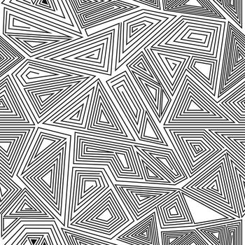 Mosaic thin line seamless pattern abstract endless texute vector