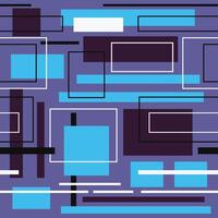Abstract geometric seamless pattern rectangles and lines colorful endless texture vector
