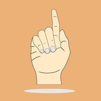 Illustration of a Gesturing Hand with Translucent Background vector