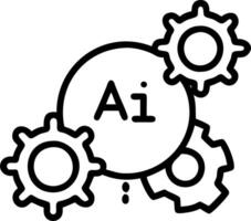 Team implementing AI automation in business processes with bokeh digital art copy space flat vector