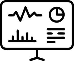 Telemedicine digital health dashboard on glossy screen copy space flat vector
