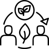 Team collaborating on green procurement strategies in candid environment copy space flat vector