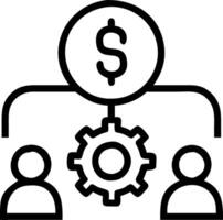 Team collaborating on cost management strategies in bokeh digital art copy space flat vector