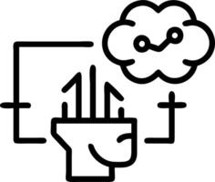 Team using AI powered sales forecasting tools with soft abstract digital art copy space flat vector