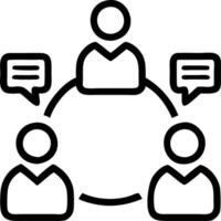 Team collaborating with AI virtual assistant in modern workspace copy space flat vector