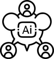 Team utilizing AI marketing automation tools with soft abstract background copy space flat vector