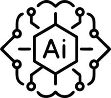 Team collaborating on AI driven product development with bokeh digital art copy space flat vector