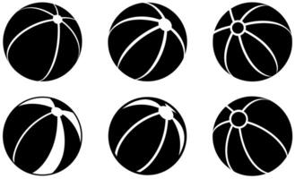 Beach Ball Icons design vector