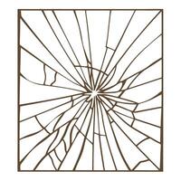 shattered glass pattern abstract cracked surface, geometric lines, broken structure design vector