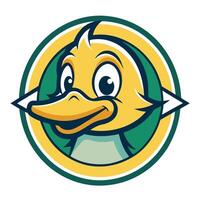 Cute and Simple Duckling Illustration for Mascot or Logo Design vector