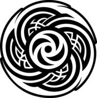 A glyph style of twirl symbol vector