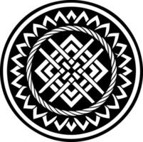 A glyph style icon of weaving pattern vector